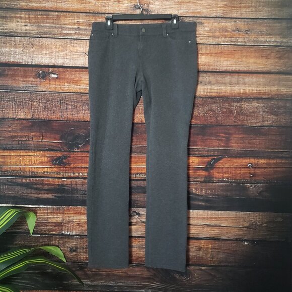 Ann Taylor Pant Size 10 Straight Leg Mid Rise Stretch Gray - Picture 1 of 8